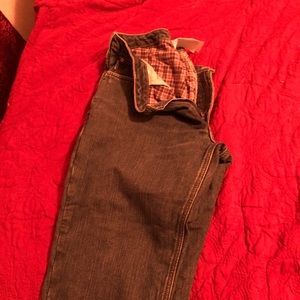 Carhartt flannel lined jeans